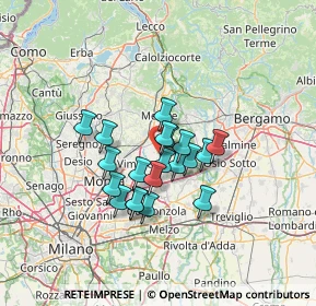 Mappa Via ai Quadri, 20884 Sulbiate MB, Italia (9.7155)