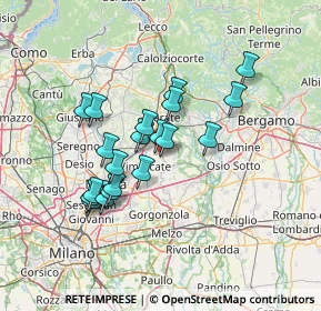 Mappa Via ai Quadri, 20884 Sulbiate MB, Italia (11.552)