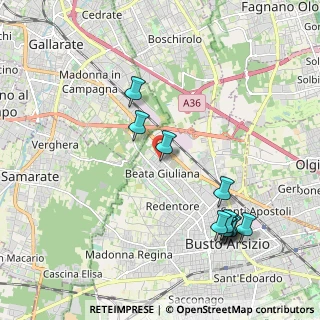 Mappa Via Filippo Meda, 21052 Busto Arsizio VA, Italia (2.21545)