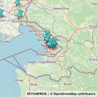 Mappa Via dell'Istria, 34145 Trieste TS, Italia (21.16571)