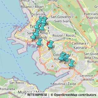 Mappa Via dell'Istria, 34145 Trieste TS, Italia (1.65462)