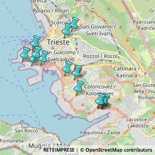 Mappa Via dell'Istria, 34145 Trieste TS, Italia (2.04357)