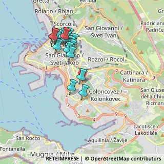 Mappa Via dell'Istria, 34145 Trieste TS, Italia (1.7625)