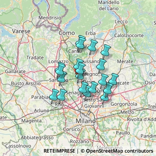 Mappa Via Palestro, 20811 Cesano Maderno MB, Italia (10.255)