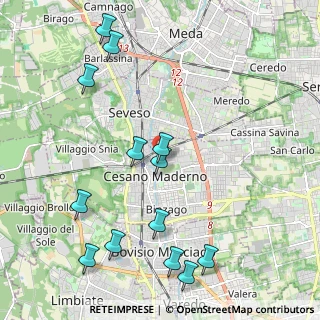 Mappa Via Palestro, 20811 Cesano Maderno MB, Italia (2.48)