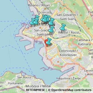 Mappa Via Italo Svevo, 34145 Trieste TS, Italia (1.79167)