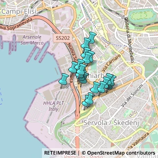 Mappa Via Italo Svevo, 34145 Trieste TS, Italia (0.2605)