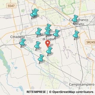 Mappa Via Cadorna Luigi, 35018 San Martino di Lupari PD, Italia (3.64083)