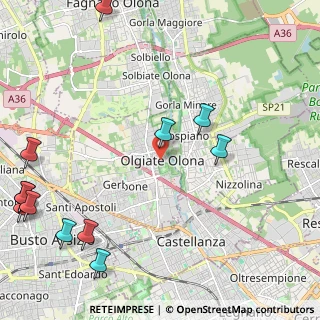 Mappa Via Pietro Colombo, 21057 Olgiate Olona VA, Italia (3.10167)