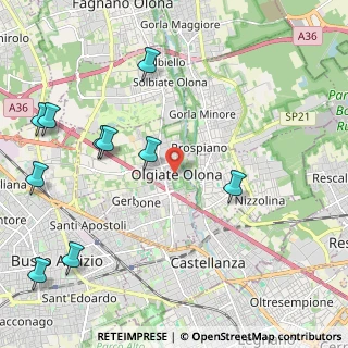 Mappa Via Pietro Colombo, 21057 Olgiate Olona VA, Italia (2.83545)