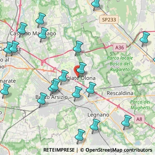 Mappa Via Pietro Colombo, 21057 Olgiate Olona VA, Italia (5.623)