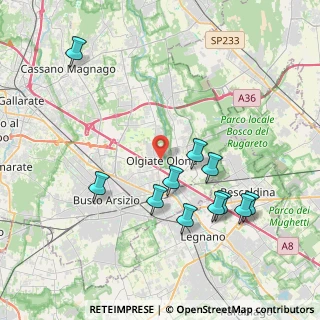 Mappa Via Pietro Colombo, 21057 Olgiate Olona VA, Italia (4.08727)