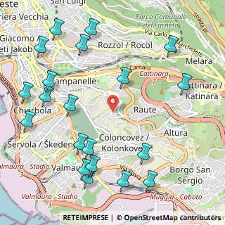 Mappa Via Dell'Acqua Cesare, 34149 Trieste TS, Italia (1.357)
