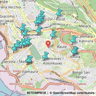Mappa Via Dell'Acqua Cesare, 34149 Trieste TS, Italia (1.118)