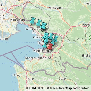 Mappa Via Dell'Acqua Cesare, 34149 Trieste TS, Italia (7.63357)