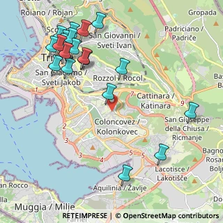 Mappa Via Dell'Acqua Cesare, 34149 Trieste TS, Italia (2.558)