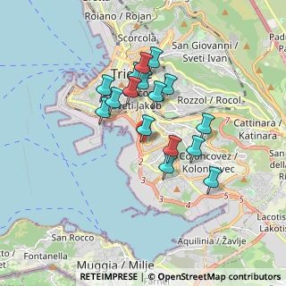 Mappa Via Carnaro, 34145 Trieste TS, Italia (1.43813)