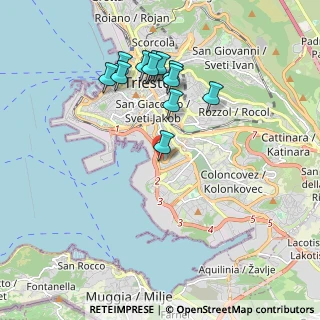 Mappa Via Carnaro, 34145 Trieste TS, Italia (1.80083)