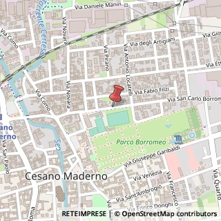 Mappa Via San Carlo, 35, 20811 Cesano Maderno, Monza e Brianza (Lombardia)