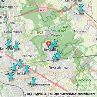 Mappa Via Papa Giovanni XXIII, 20027 Rescaldina MI, Italia (2.70333)
