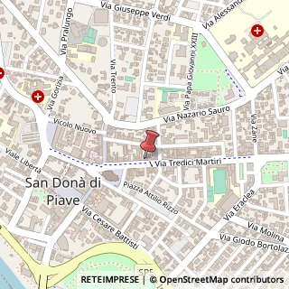 Mappa Via XIII Martiri, 23, 30027 San Donà di Piave, Venezia (Veneto)