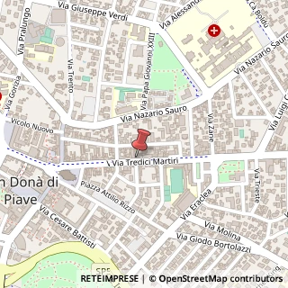 Mappa Via XIII Martiri, 59, 30027 San Donà di Piave, Venezia (Veneto)