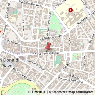 Mappa Via XIII Martiri, 69, 30027 San Donà di Piave, Venezia (Veneto)