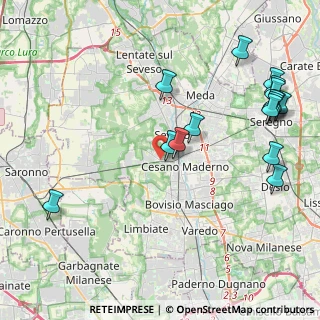 Mappa Via Julia, 20811 Cesano Maderno MB, Italia (5.09875)
