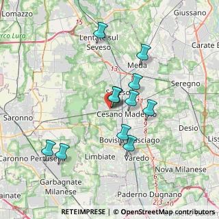 Mappa Via Julia, 20811 Cesano Maderno MB, Italia (3.22091)