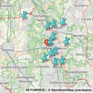 Mappa Via Julia, 20811 Cesano Maderno MB, Italia (3.20417)