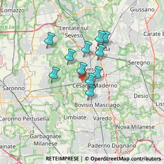 Mappa Via Julia, 20811 Cesano Maderno MB, Italia (2.62091)