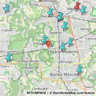 Mappa Via Julia, 20811 Cesano Maderno MB, Italia (2.92846)