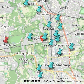 Mappa Via Julia, 20811 Cesano Maderno MB, Italia (2.23)