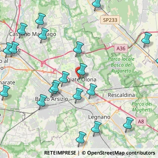 Mappa Via Greppi Paolo, 21057 Olgiate Olona VA, Italia (5.6415)