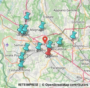 Mappa Via Greppi Paolo, 21057 Olgiate Olona VA, Italia (7.37385)