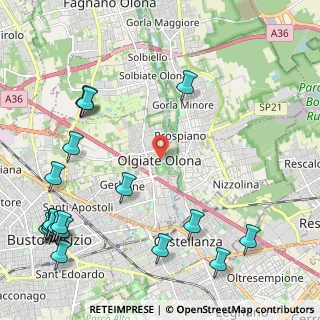 Mappa Via Greppi Paolo, 21057 Olgiate Olona VA, Italia (3.04421)