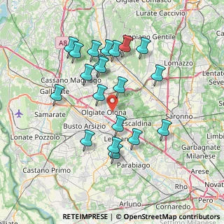 Mappa Via Tagliamento, 21050 Marnate VA, Italia (7.062)