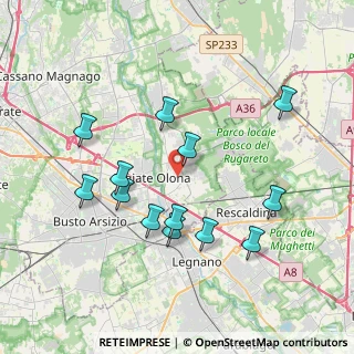 Mappa Via Tagliamento, 21050 Marnate VA, Italia (3.74692)