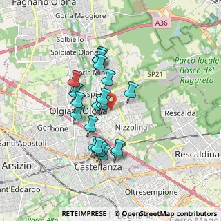 Mappa Via Tagliamento, 21050 Marnate VA, Italia (1.4565)