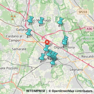 Mappa Via Giuseppe Piermarini, 21052 Busto Arsizio VA, Italia (3.25333)