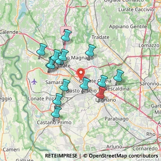 Mappa Via Giuseppe Piermarini, 21052 Busto Arsizio VA, Italia (6.58333)