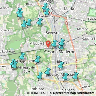 Mappa Via Friuli, 20031 Cesano Maderno MB, Italia (2.7115)
