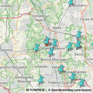 Mappa Via Friuli, 20031 Cesano Maderno MB, Italia (5.578)