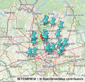 Mappa Via Friuli, 20031 Cesano Maderno MB, Italia (10.4535)