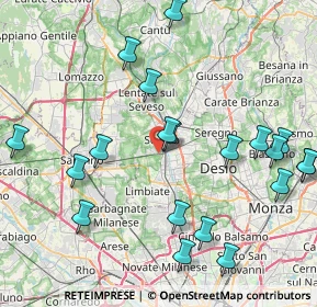 Mappa Via Friuli, 20031 Cesano Maderno MB, Italia (9.5655)