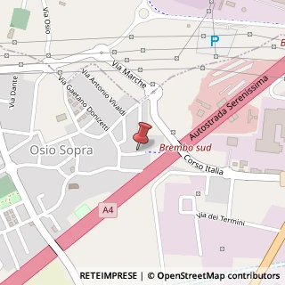Mappa Corso Italia, 3, 24040 Osio Sopra BG, Italia, 24040 Osio Sopra, Bergamo (Lombardia)
