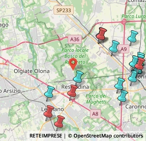 Mappa Via Cardinal Schuster, 20027 Rescaldina MI, Italia (5.4285)