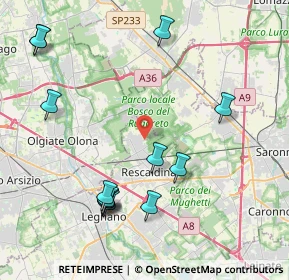 Mappa Via Cardinal Schuster, 20027 Rescaldina MI, Italia (4.73154)