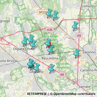 Mappa Via Cardinal Schuster, 20027 Rescaldina MI, Italia (4.09786)