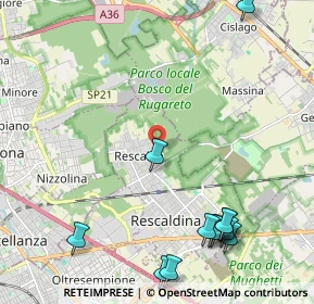 Mappa Via Cardinal Schuster, 20027 Rescaldina MI, Italia (2.81917)